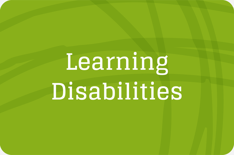 green button for learning disabilities